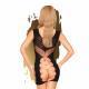 Flame On The Rock Seamless Mini Dress With Criss Cross Details Black - Temptations