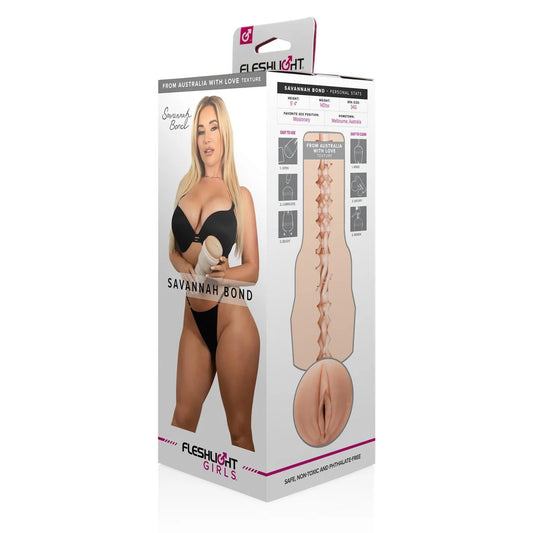Fleshlight Girls Savannah Bond From Australia With Love Signature Vagina - Temptations