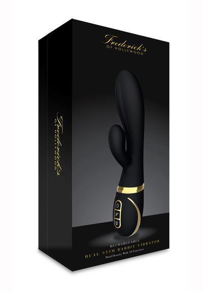 FOH RECHARGEABLE DUAL STIM RABBIT VIBRATOR - Temptations
