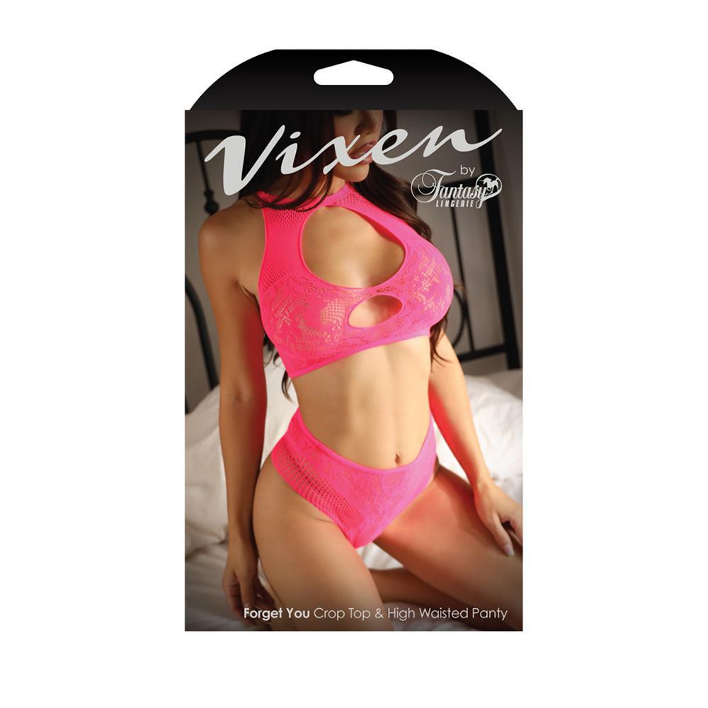 Forget You Crop Top & High Waisted Panty One Size - Temptations