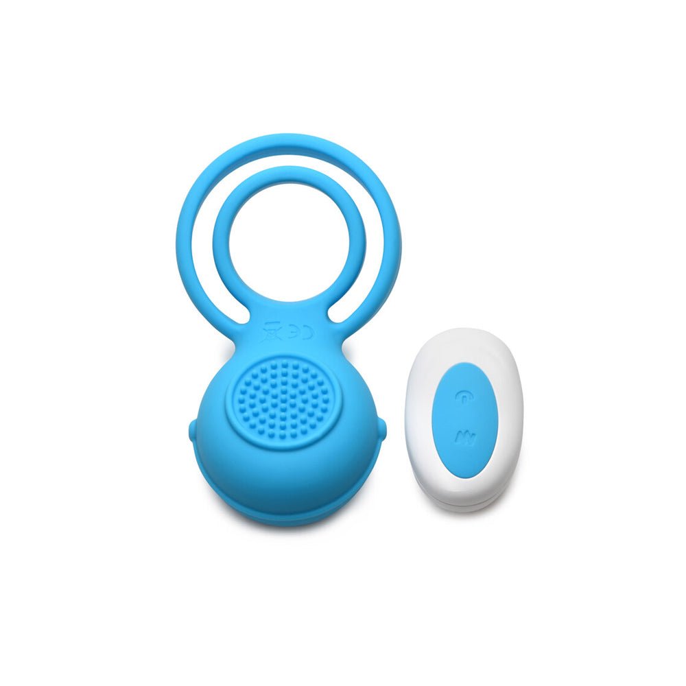 Gossip Love Loops 10X Silicone Cock Ring W/ Remote Azure