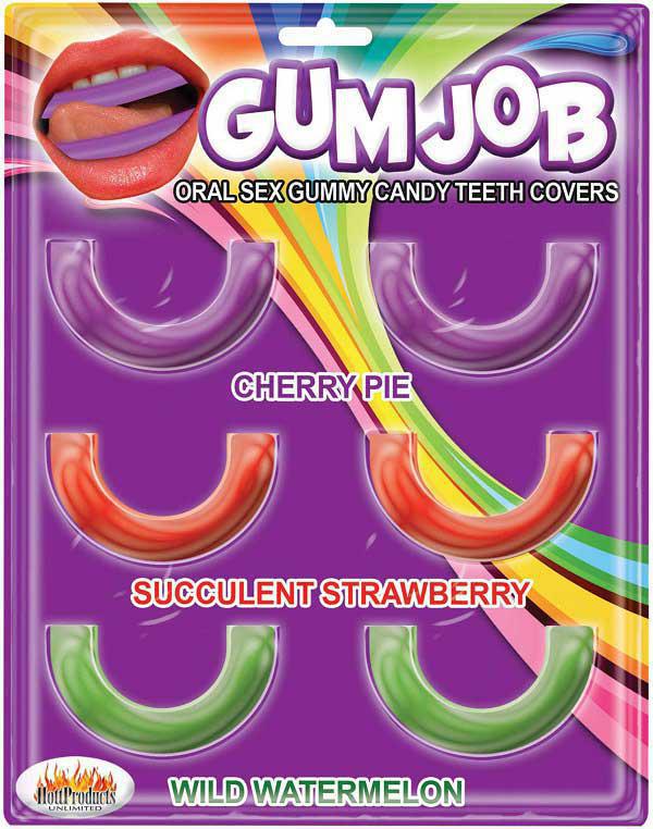 Gum Job/Oral Sex Candy Teeth Covers 6Pk Asst Flavors - Temptations