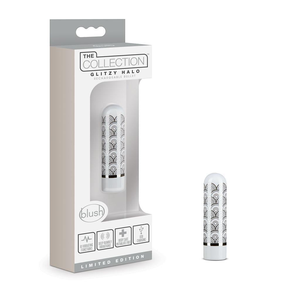 he Collection Glitzy Halo Rechargeable Bullet Silver - Temptations
