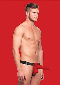 Hollow Surge Strap On - Red - Temptations