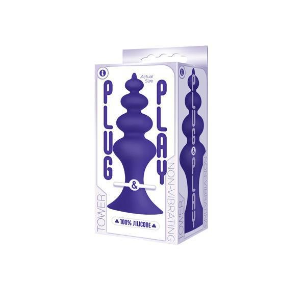Icon THE 9'S PLUG & PLAY SILICONE PLUG TOWER PLUM - Temptations