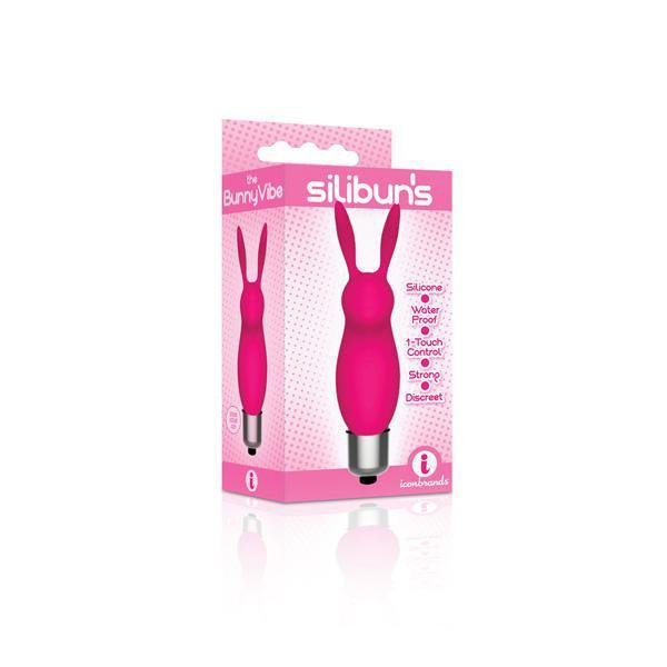 Icon THE 9'S SILIBUNS SILICONE BUNNY BULLET PINK - Temptations