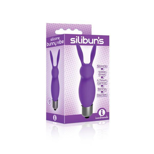 Icon THE 9'S SILIBUNS SILICONE BUNNY BULLET PURPLE - Temptations