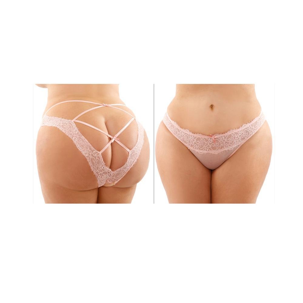 Ivy Lace & Mesh Bikini Panty Queen Size - Temptations