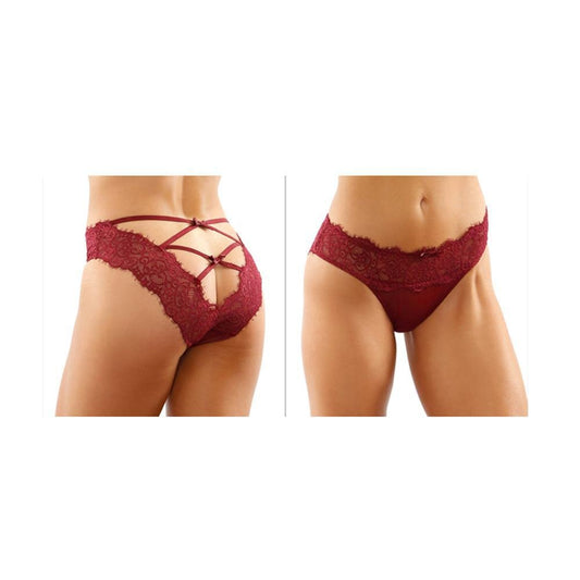 Ivy Lace & Mesh Bikini Panty S/M - Temptations