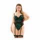 Jade Molded Cup Lace & Micro Teddy - 3X/4X Boxed - Temptations