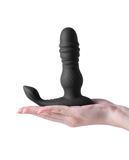 Jaden Thrusting Prostate Massager Vibrating Butt Plug Anal Sex Toy - Black - Temptations