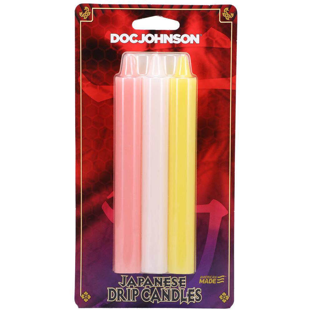 Japanese Drip Candles 3 Pack Pink, White, Yellow - Temptations