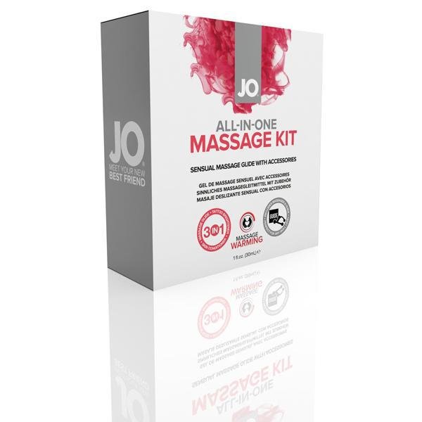 Jo All - In - One Massage Glide Kit Warming Silicone 1 oz. - Temptations