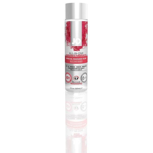 JO All - In - One Sensual Massage Glide Warming 4 oz. - Temptations