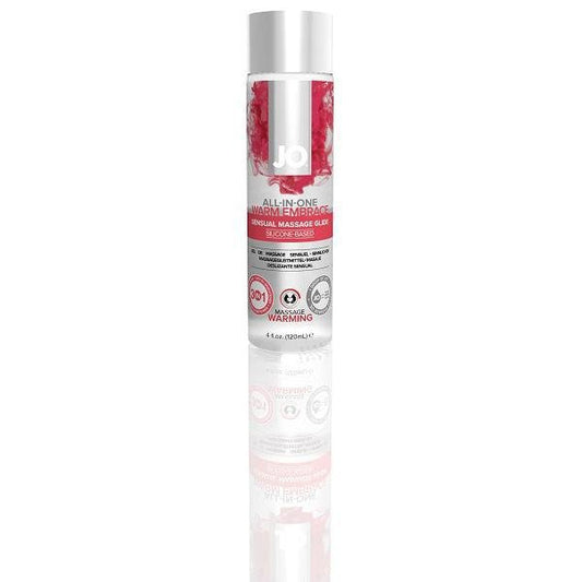 JO All - In - One Sensual Massage Glide Warming 4 oz. - Temptations