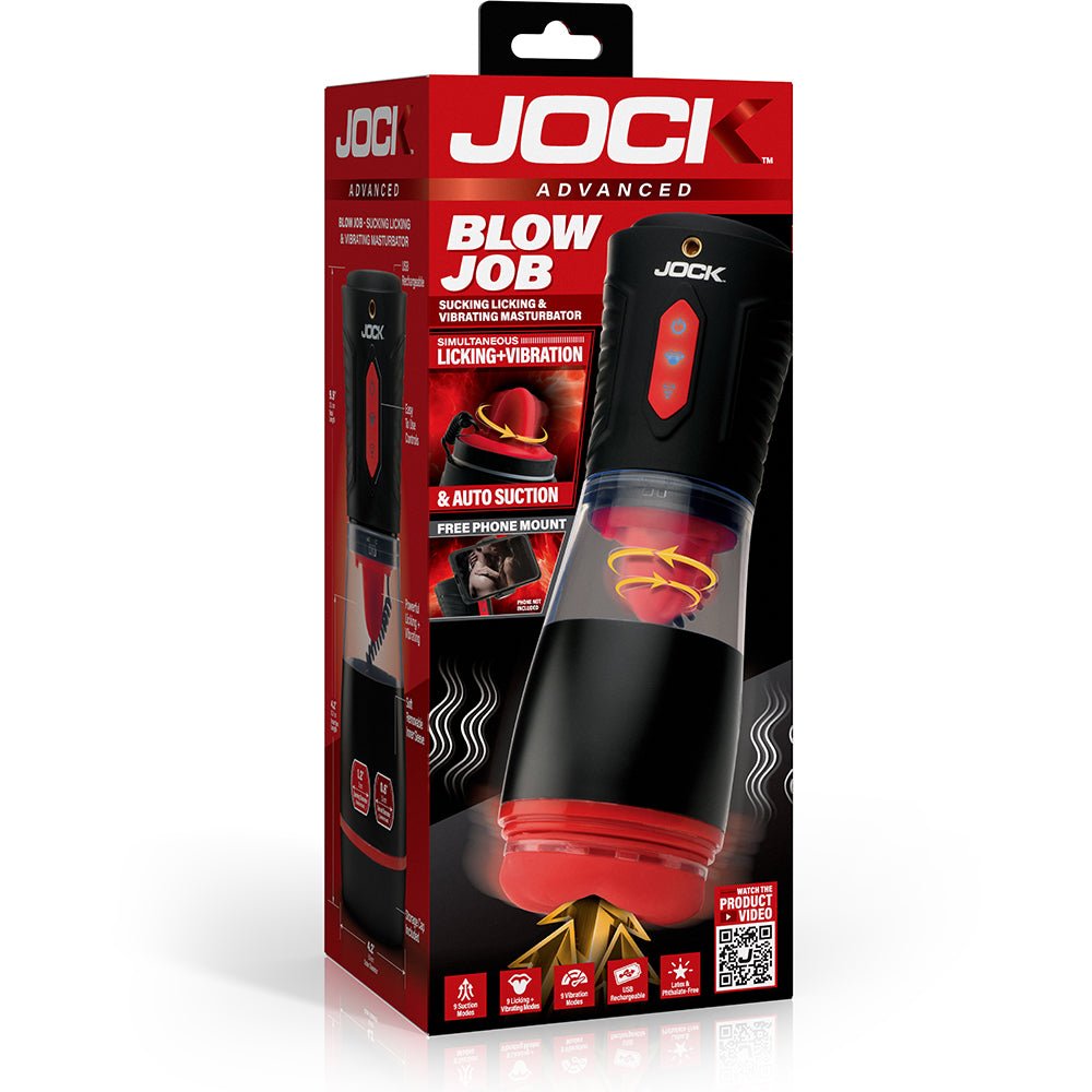Jock Advanced Blow Job Sucking, Licking, & Vibrating Masturbator