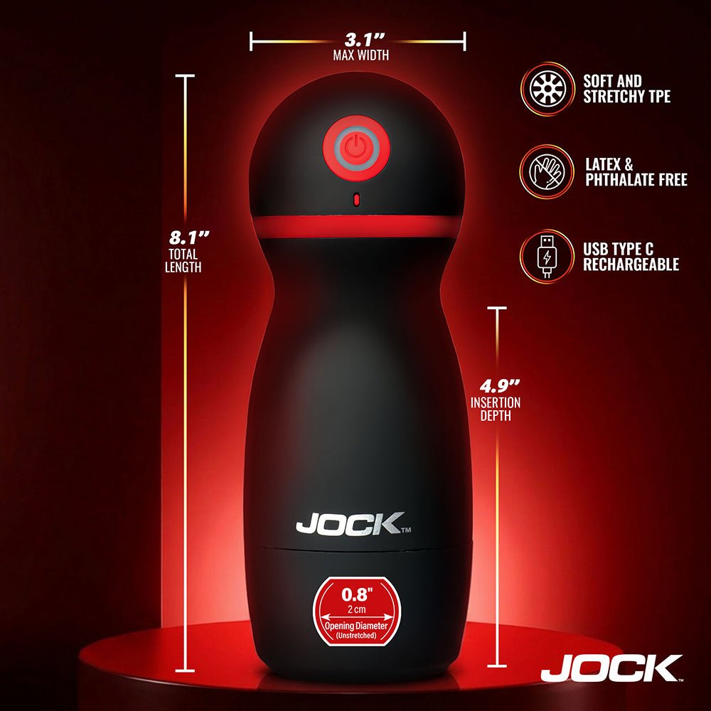 Jock Advanced Ultra Suck Sucking & Vibrating Masturbator