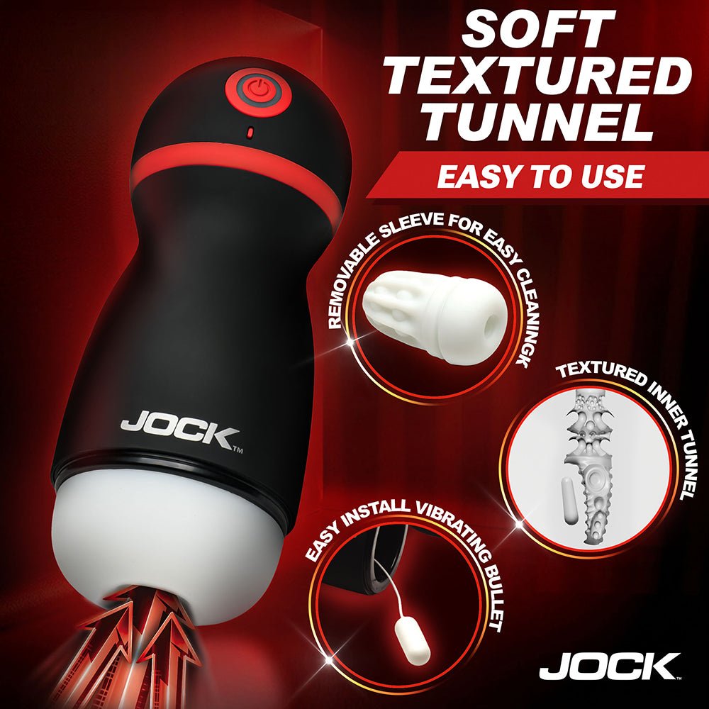 Jock Advanced Ultra Suck Sucking & Vibrating Masturbator