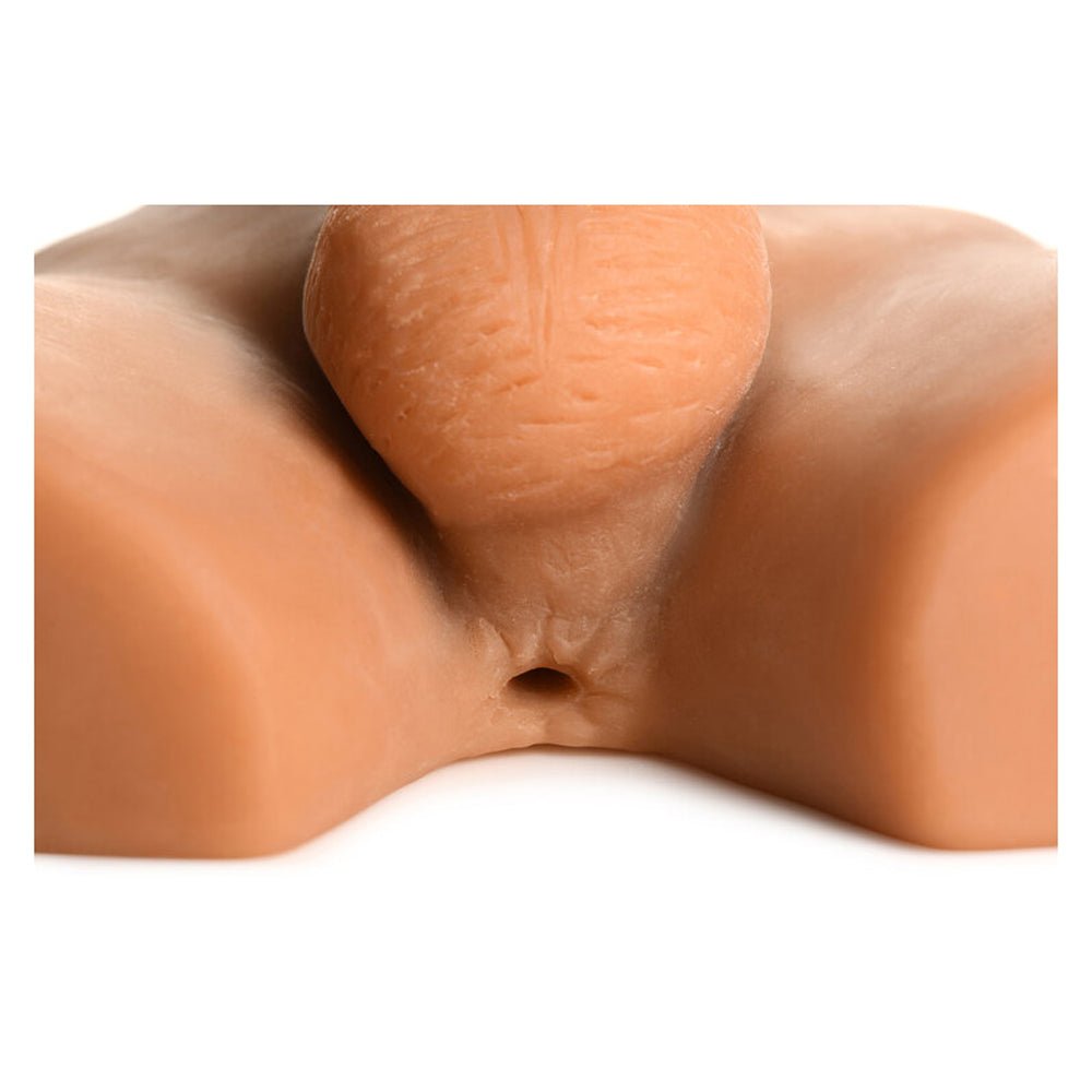 Jock Ass Masturbator W/ Poseable Dildo Medium