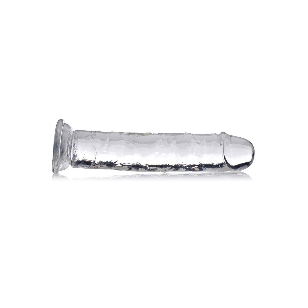 Jock C-Thru Slim 8" Clear Tpe Dildo