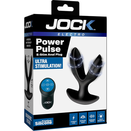 Jock Electro Power Pulse E-Stim Anchor Anal Plug