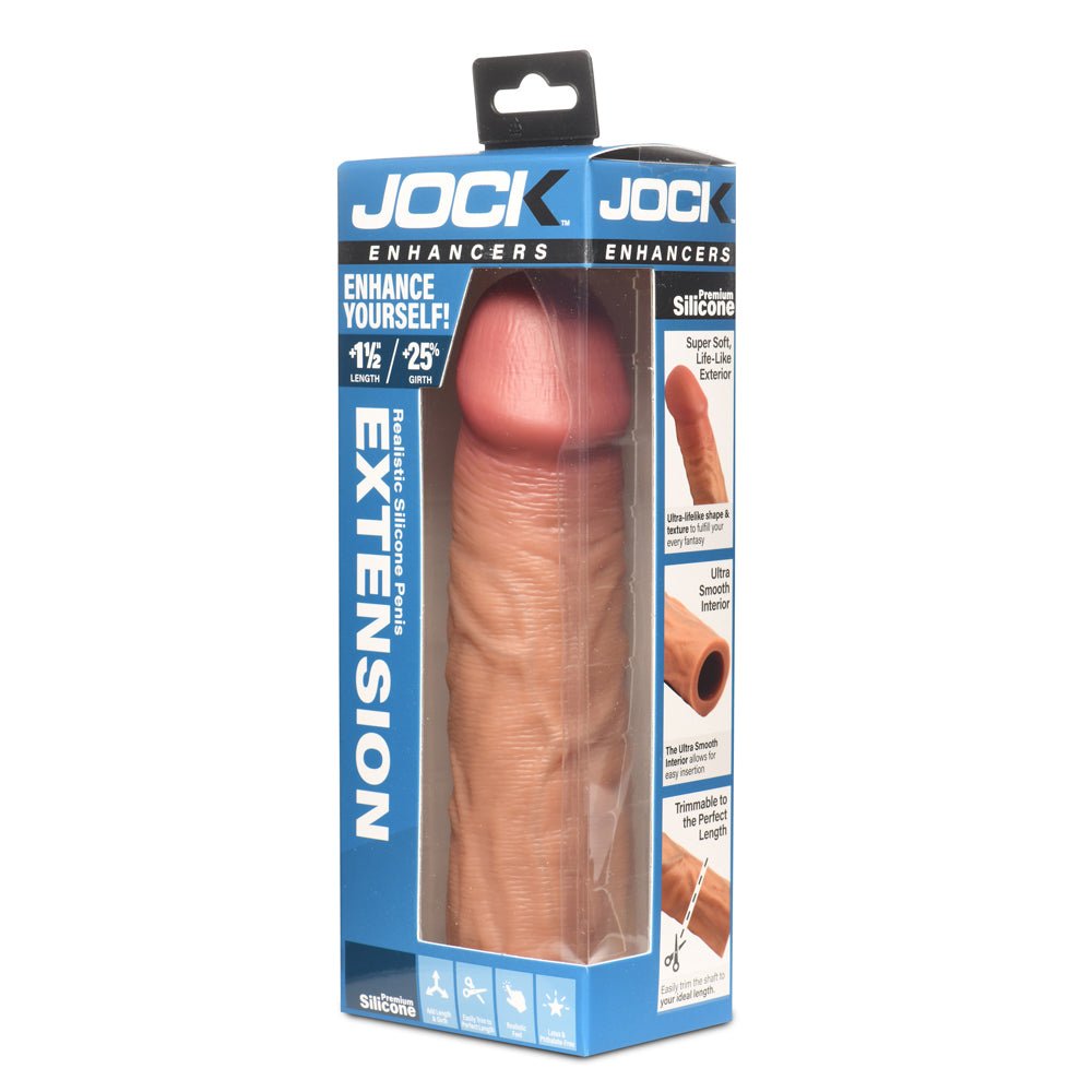 Jock Enhancers 1.5" Silicone Penis Extension Sleeve Medium