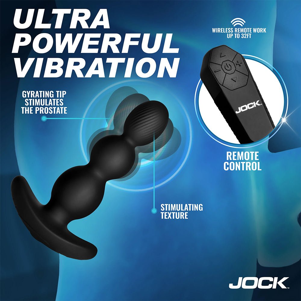 Jock Enhancers Gryo-X Gyrating & Vibrating Silicone Butt Plug