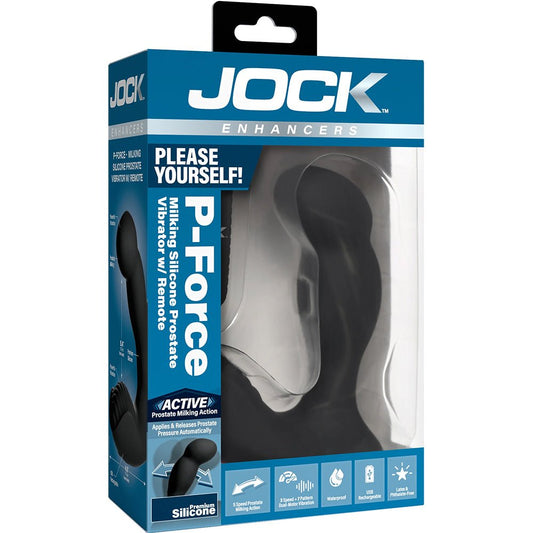 Jock Enhancers P-Force Milking Silicone Prostate Vibrator W/ Remote