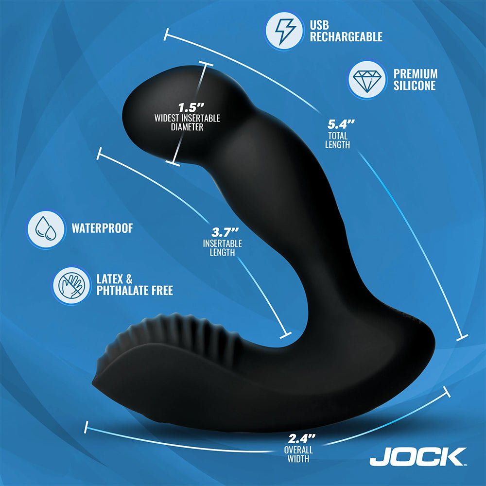 Jock Enhancers P-Force Milking Silicone Prostate Vibrator W/ Remote