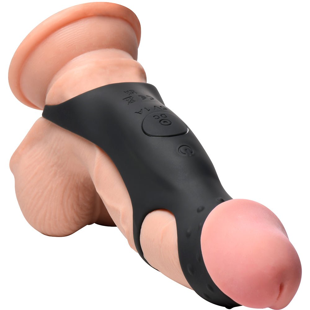 Jock Enhancers Rush Vibrating Penis Sleeve C-Ring W/ Remote