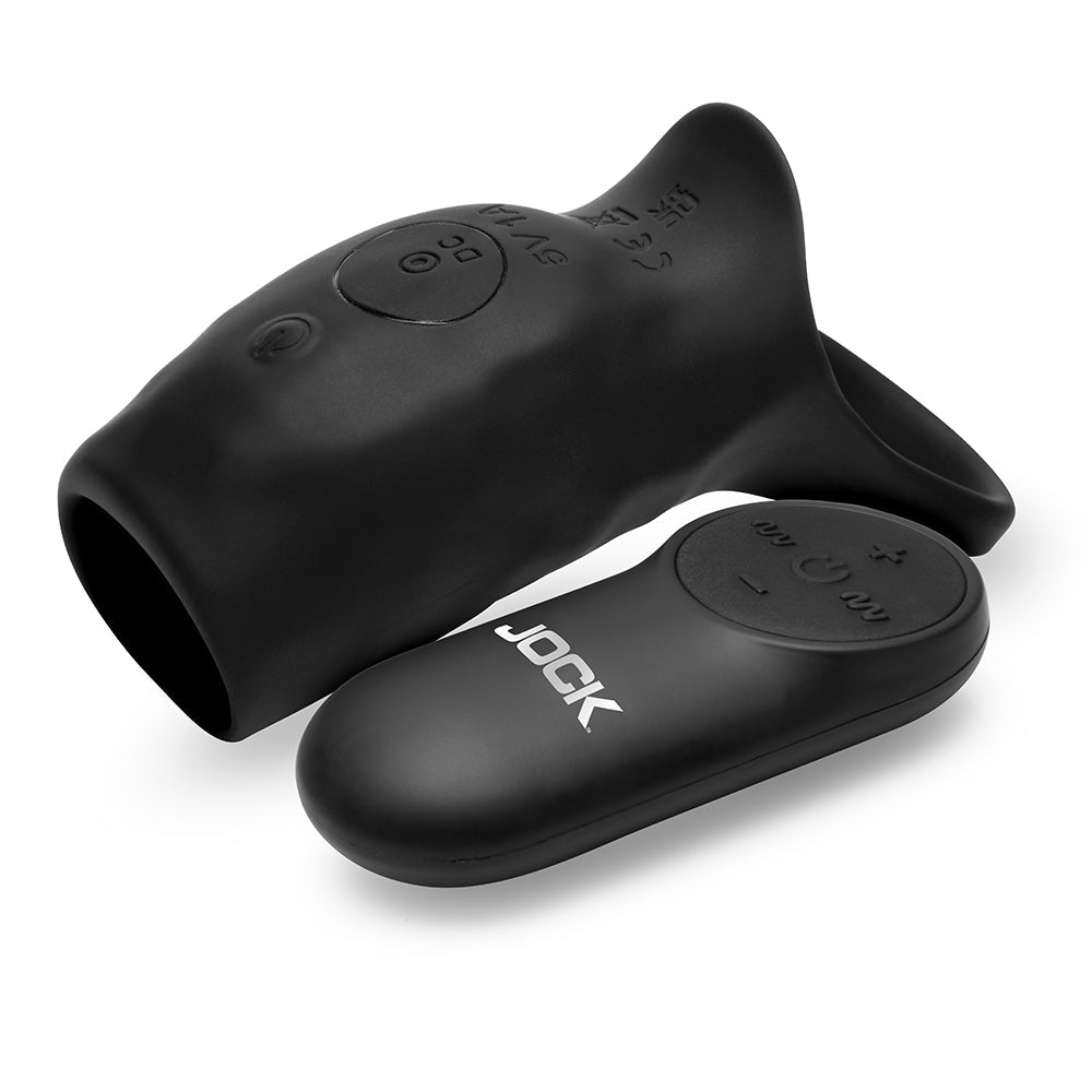 Jock Enhancers Surge Vibrating Penis Sleeve C-Ring W/ Remote