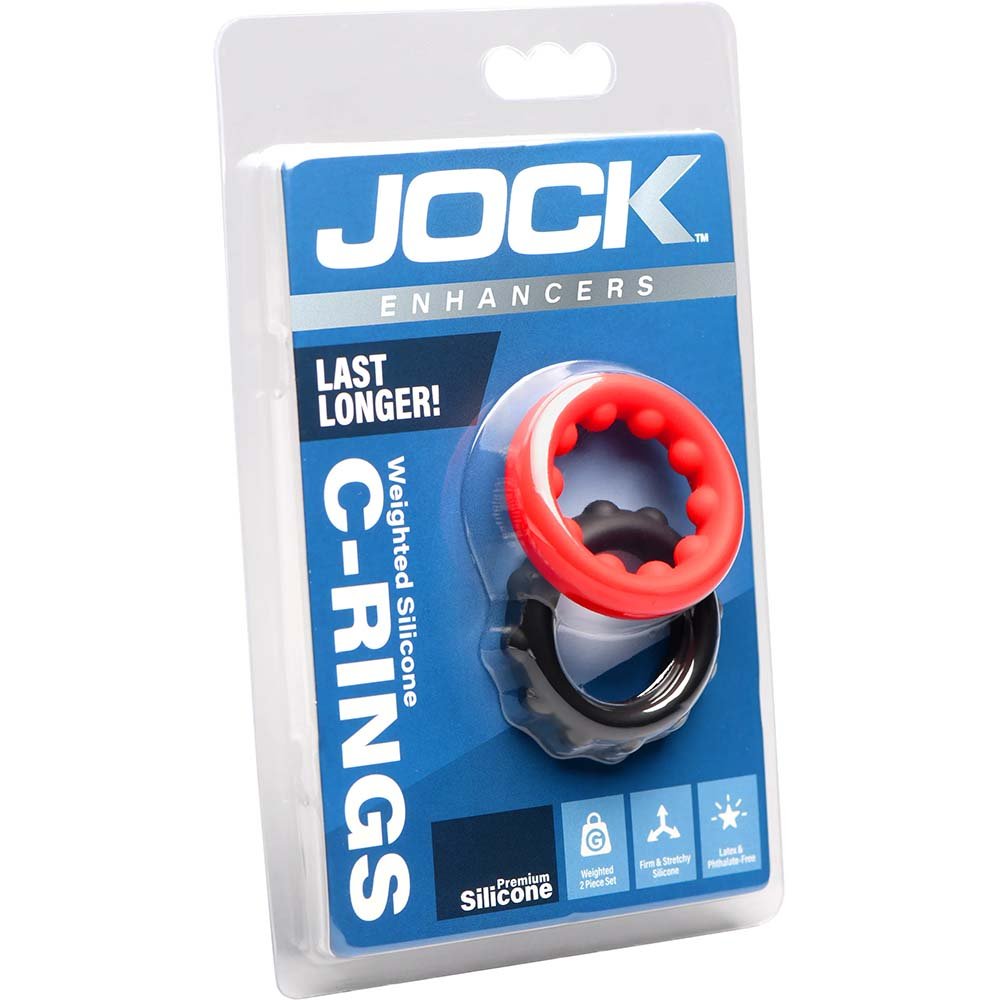 Jock Enhancers Weighted Silicone C-Ring Set