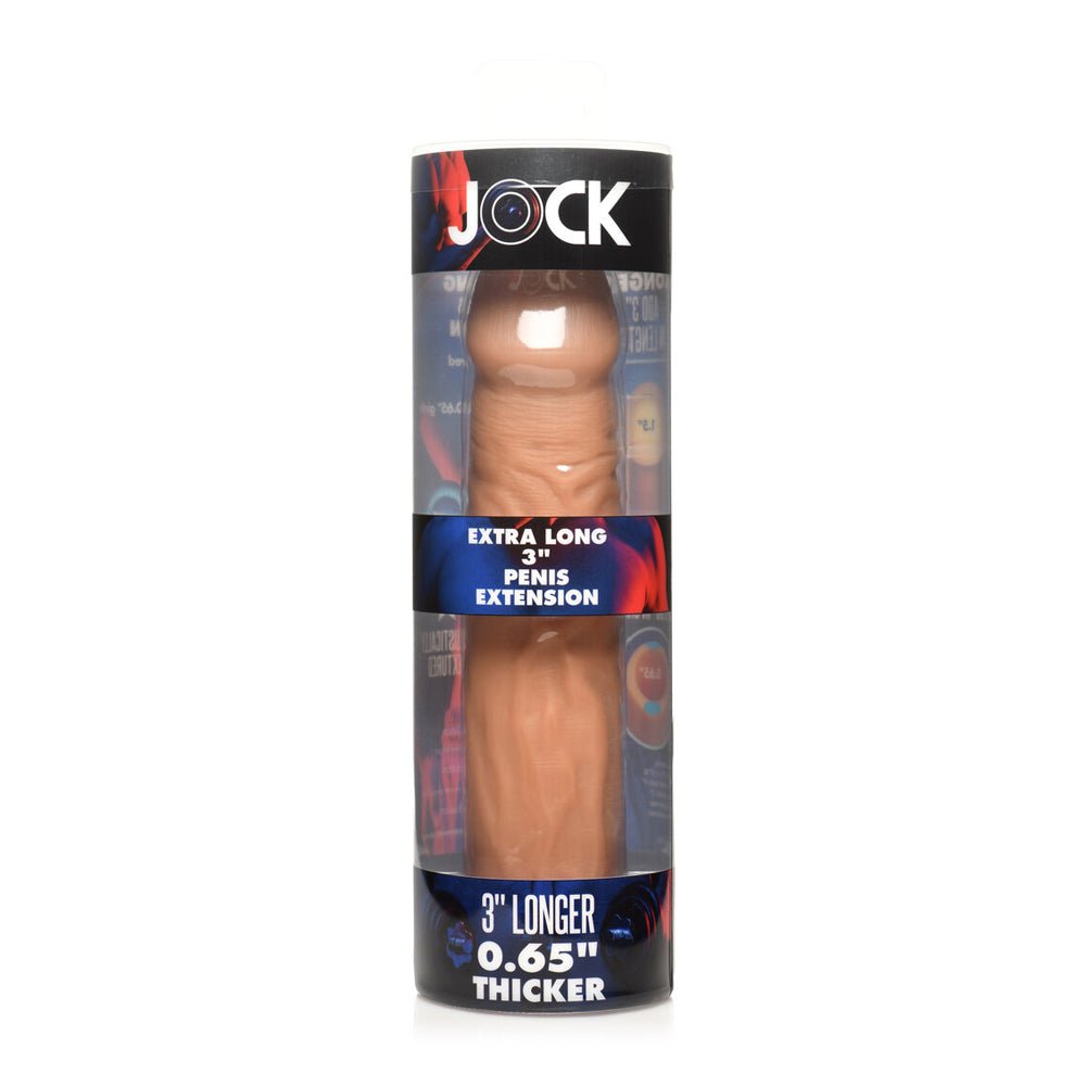 Jock Extra Long 3" Penis Extension Sleeve Medium