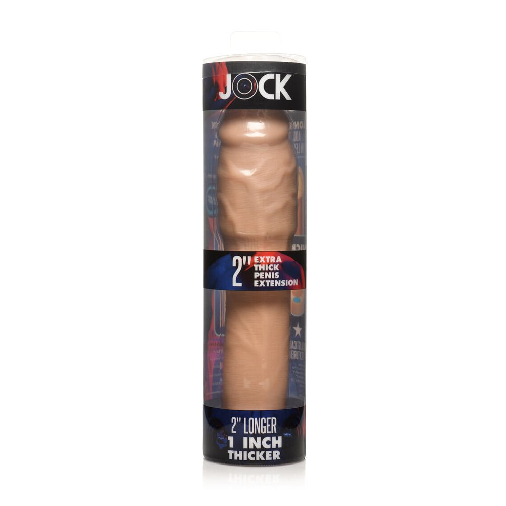 Jock Extra Thick 2" Penis Extension Sleeve Light