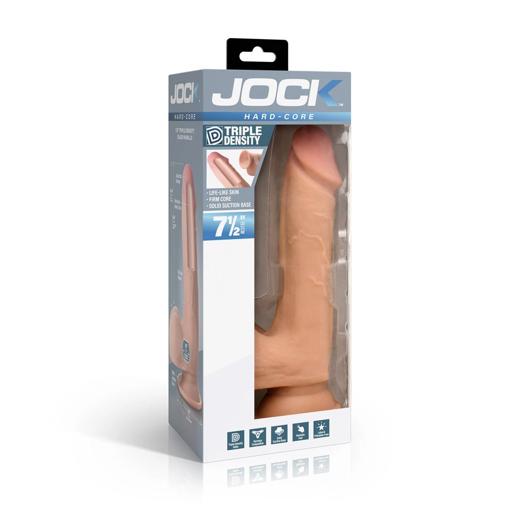 Jock Hard-Core 7.5" Triple Density Dildo With Balls