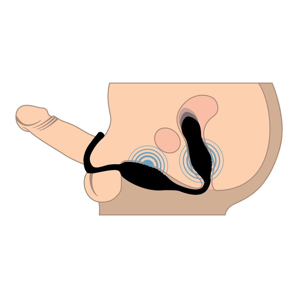 Jock Hyper Thrusting And Vibrating Anal Plug With C-Ring