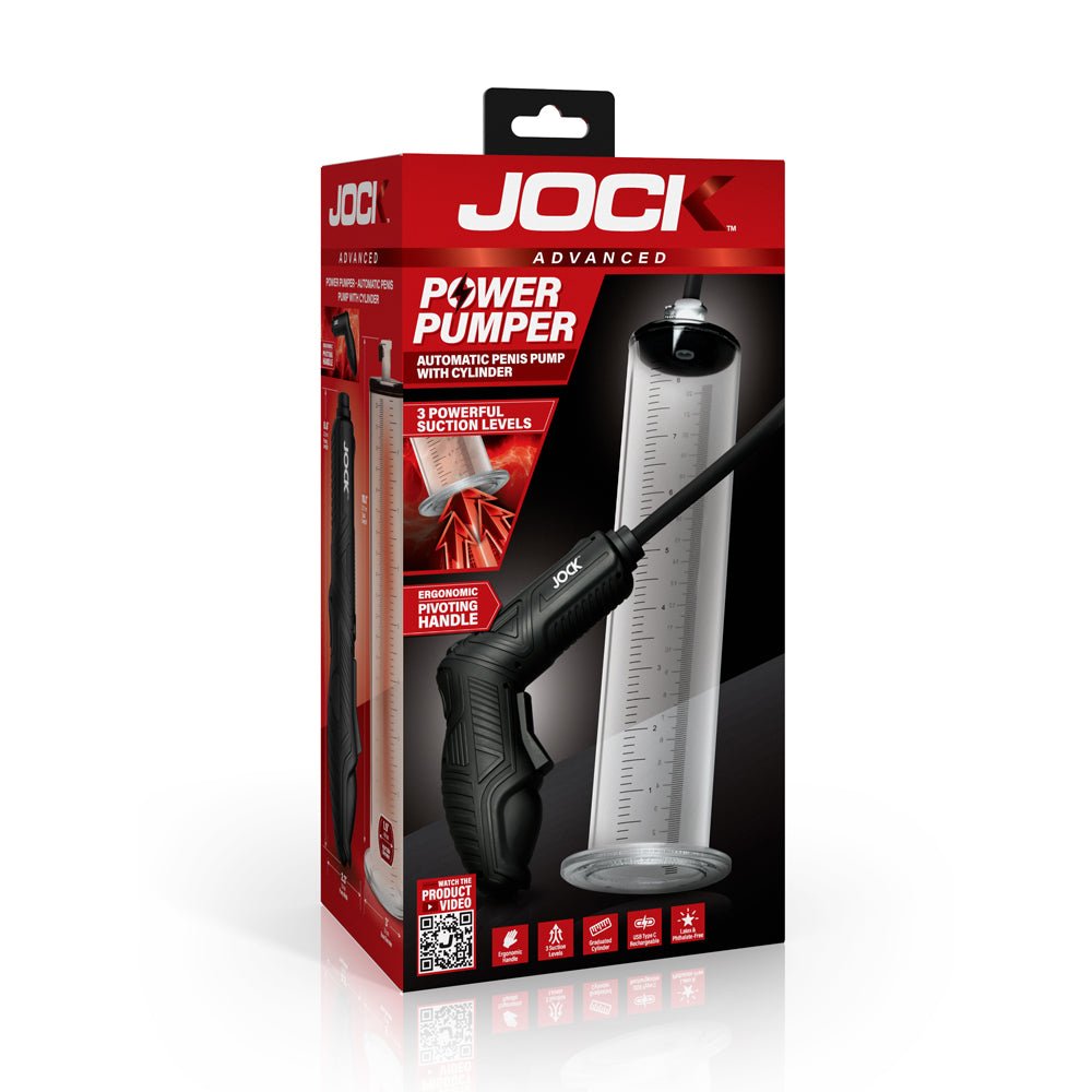 Jock Power Pumper Automatic Penis Pump With Cylinder