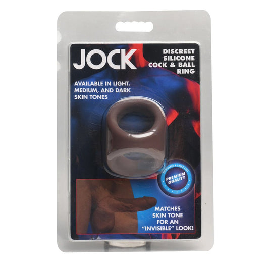 Jock Silicone Cock & Ball Ring Dark