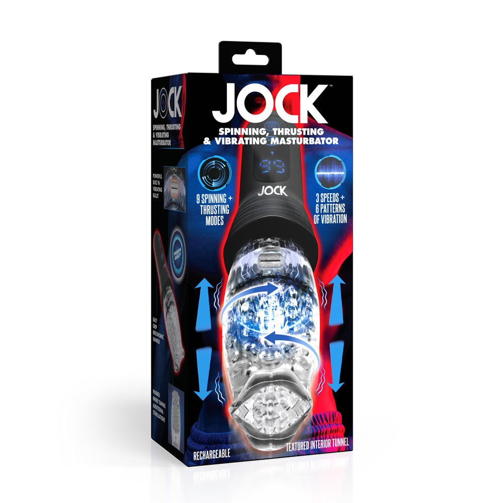 Jock Spinning, Thrusting, & Vibrating Masturbator