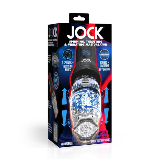 Jock Spinning, Thrusting, & Vibrating Masturbator