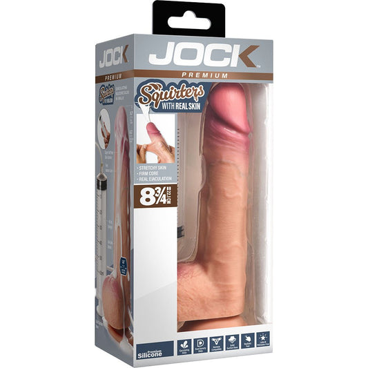 Jock Squirters 8.75" Ejaculating Silicone Dildo W/ Balls