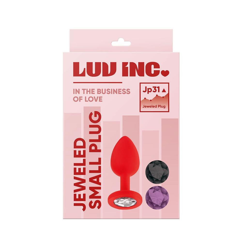 Jp31: Jeweled Small Plug W/ 3 Stones - Temptations