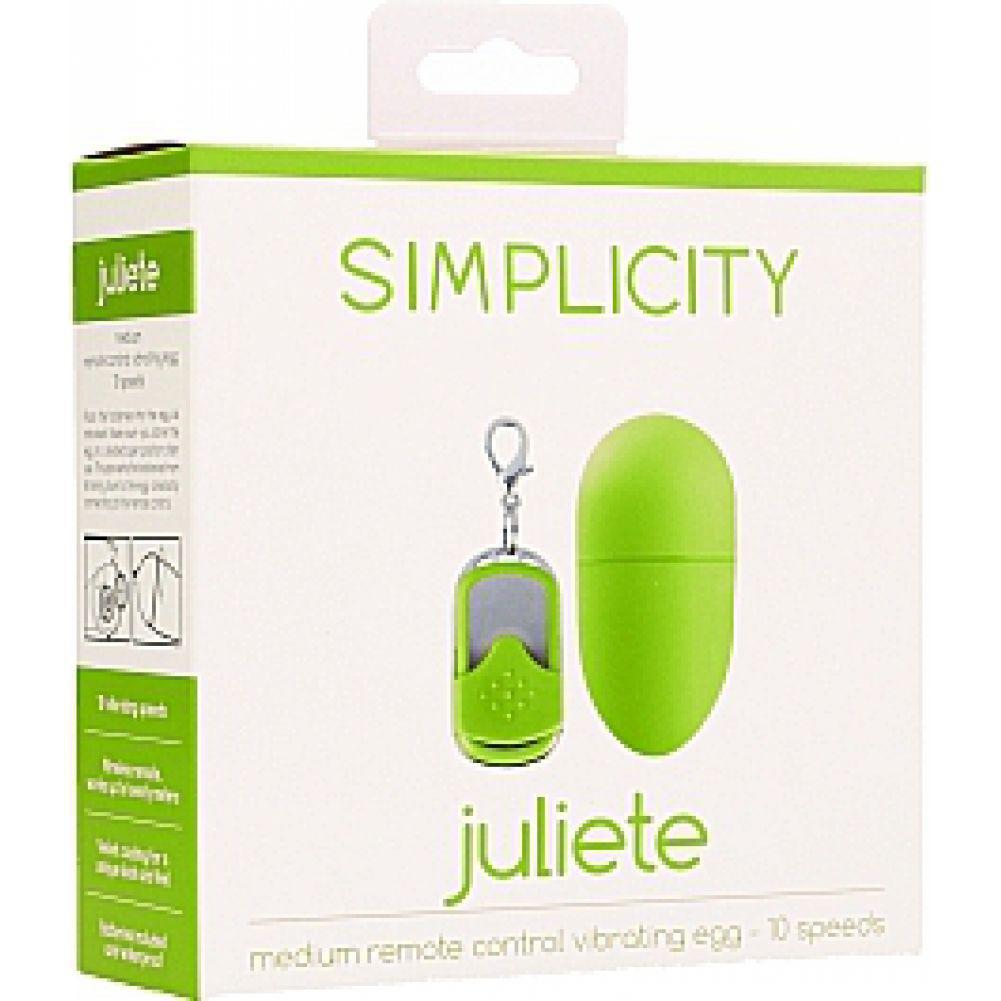 JULIETE remote control vibrating egg - Green - Temptations