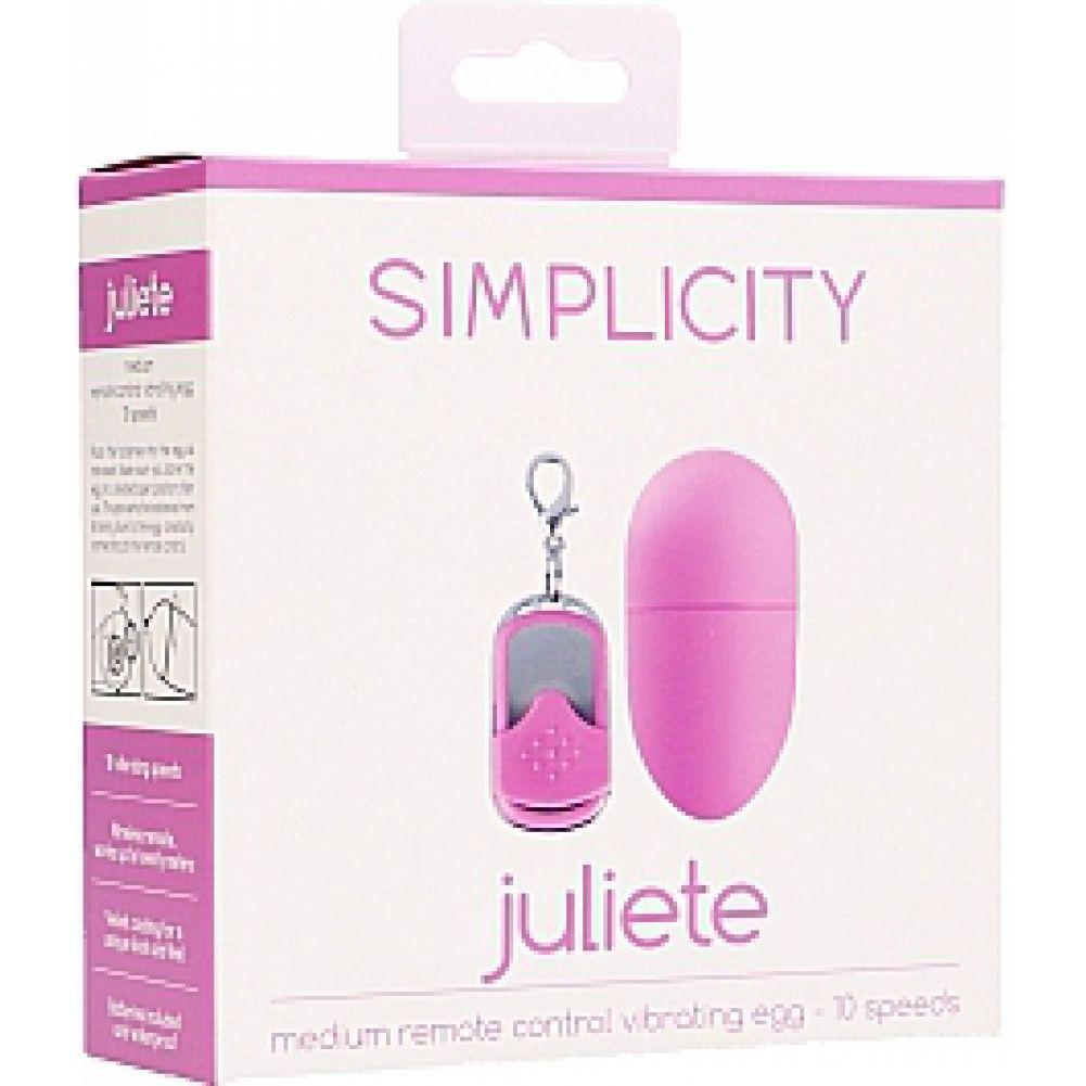 JULIETE remote control vibrating egg - Pink - Temptations