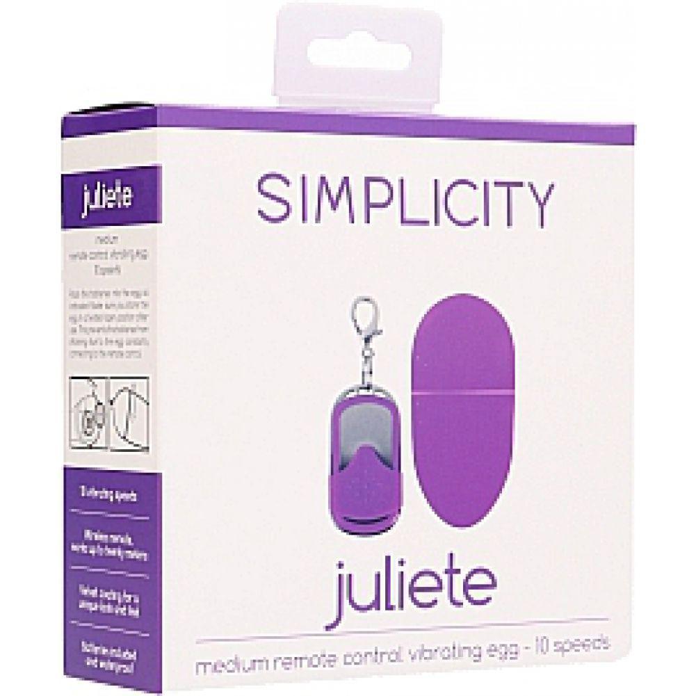 JULIETE remote control vibrating egg - Purple - Temptations