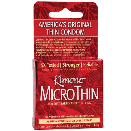 Kimono MicroThin Condoms 3 Pack
