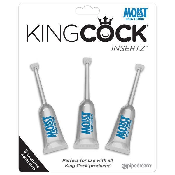 King Cock Moist Insertz 3Pk - Temptations