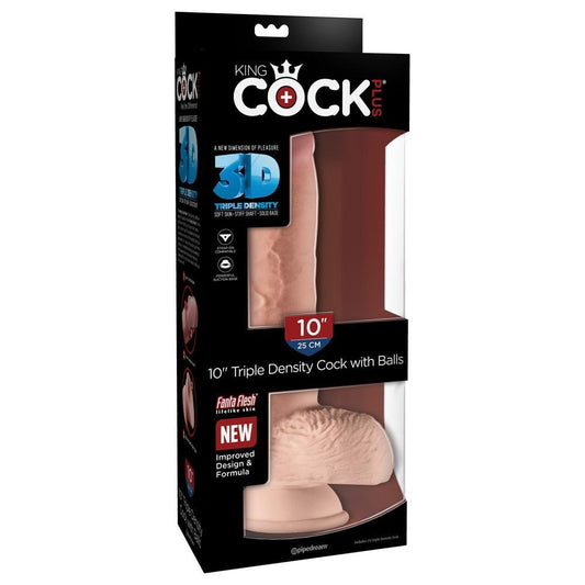 King Cock Plus 10" Triple Density Cock With Balls - Temptations