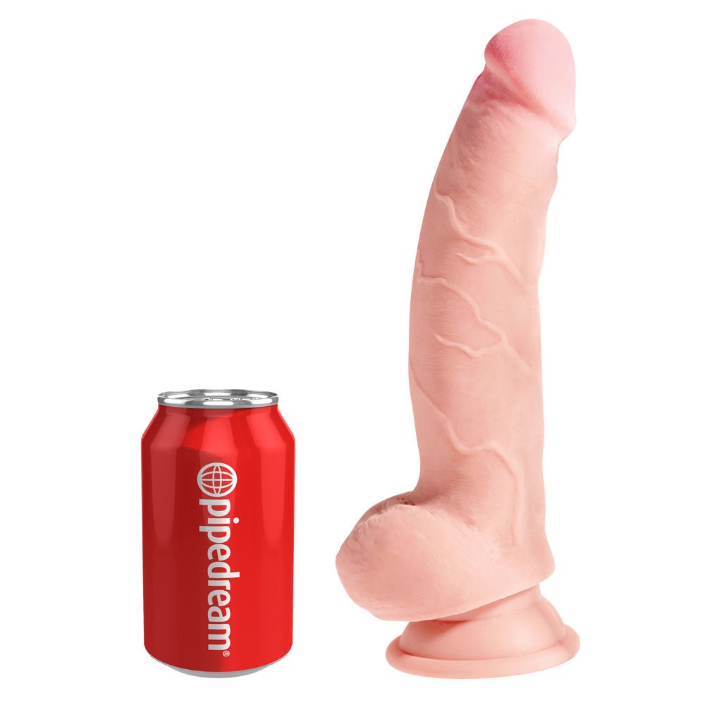 King Cock Plus 8" Triple Density Fat Cock With Balls