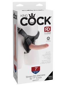KING COCK STRAP - ON HARNESS W/ 7'' COCK FLESH - Temptations